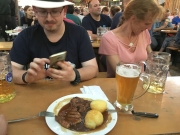 mein Essen im Biergarten