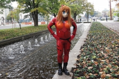 Asuka draußen in Karlsruhe