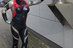 Rei Ayanami Rubbergirl in Kamen