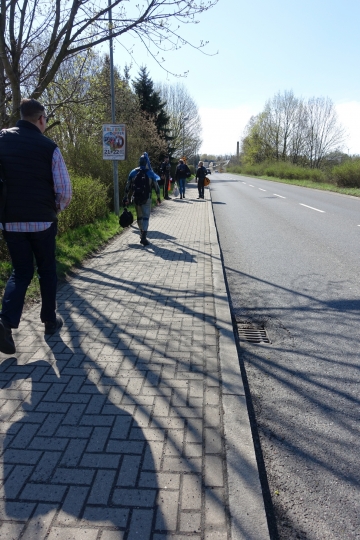 auf dem Weg zum Betriebshof