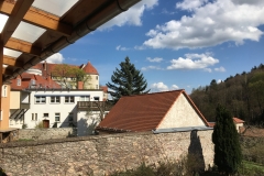 Vesper auf der Terrasse der Hotels