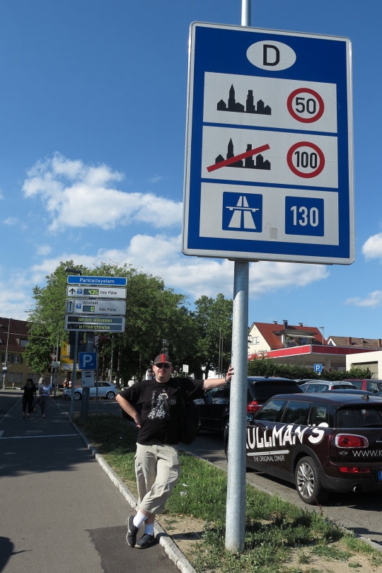 Daniel am Deutschlandschild