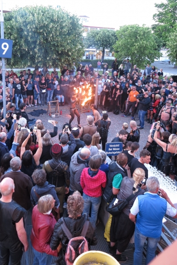 die Feuershow in Konstanz