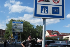 Daniel am Deutschlandschild