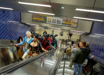 in der U-Bahn Marienplatz