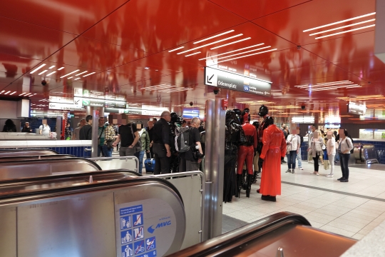 Treffen in der U-Bahn Marienplatz