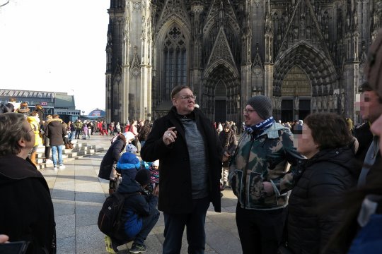 Start der Domdachführung