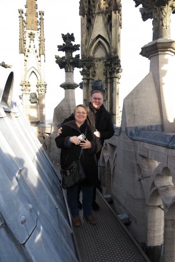 Petra und Dirk haben es auf's Dach gebracht