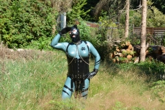Electric Blue Catsuit Shooting Bergisch Gladbach