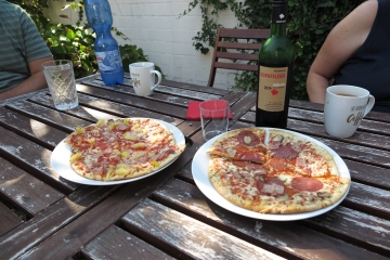 Pizza am Nachmittag