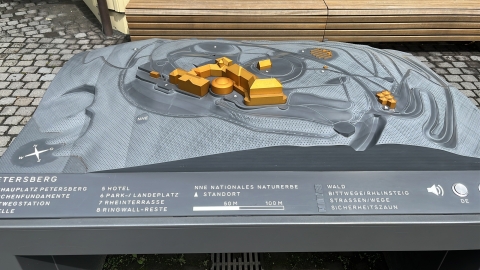 Modell des Petersbergs