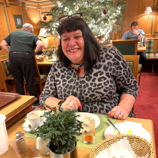 unsere Gastgeberin Eva