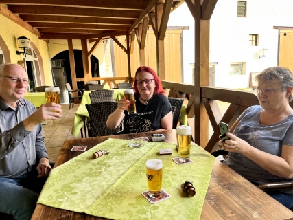 das erste Bierchen des Tages