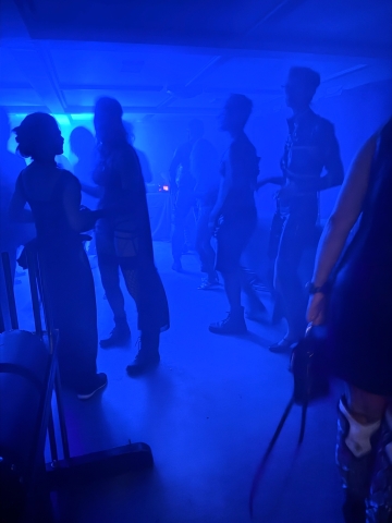 Dancing in blue
