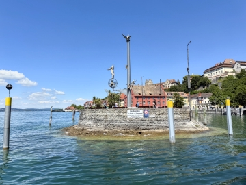 Der Hafen von Meersburg