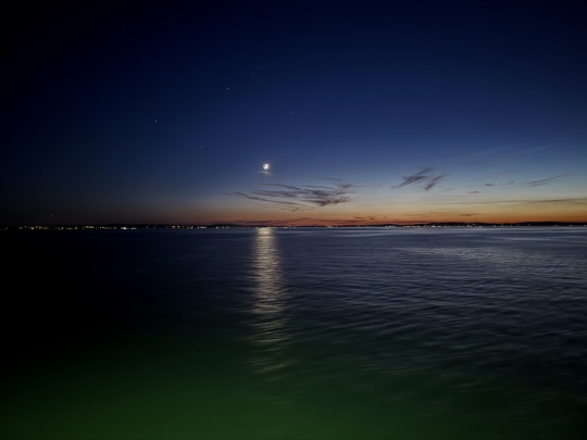 Nächtliche Stimmung auf dem Bodensee