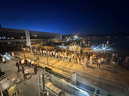 Ankunft gegen 22Uhr in Friedrichshafen