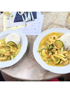 Asia Imbiss- Ente und Hühnchen