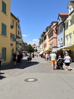 Blick in die Innenstadt von Meersburg