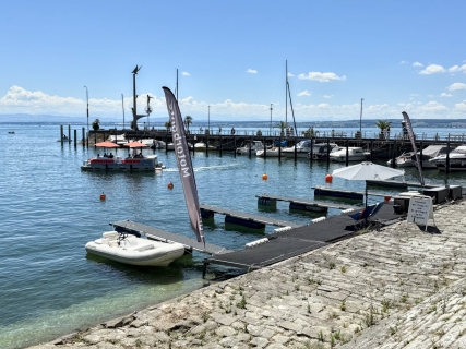 Der Hafen von Meersburg
