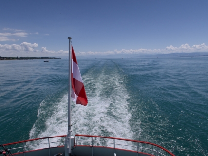 auf der 'Österreich', Blick nach hinten
