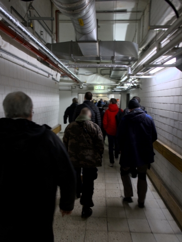 Bahnhofsführung, Versorgungsgang gefüllt